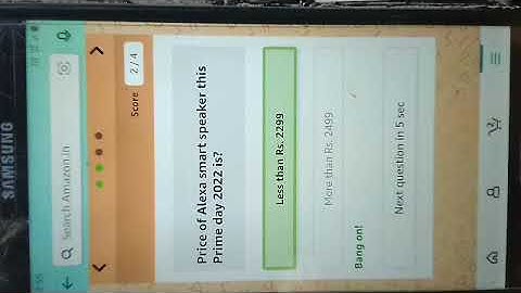 Amazon Quiz/Listen and Win Echo buds