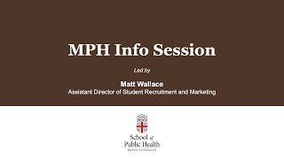 MPH Information Session