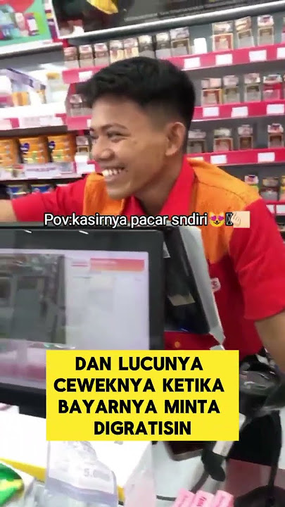momen lucu belanja dimini market kasirnya cowok sendiri‼️‼️#minimarket #kasir #lucu #ngakak #shorts