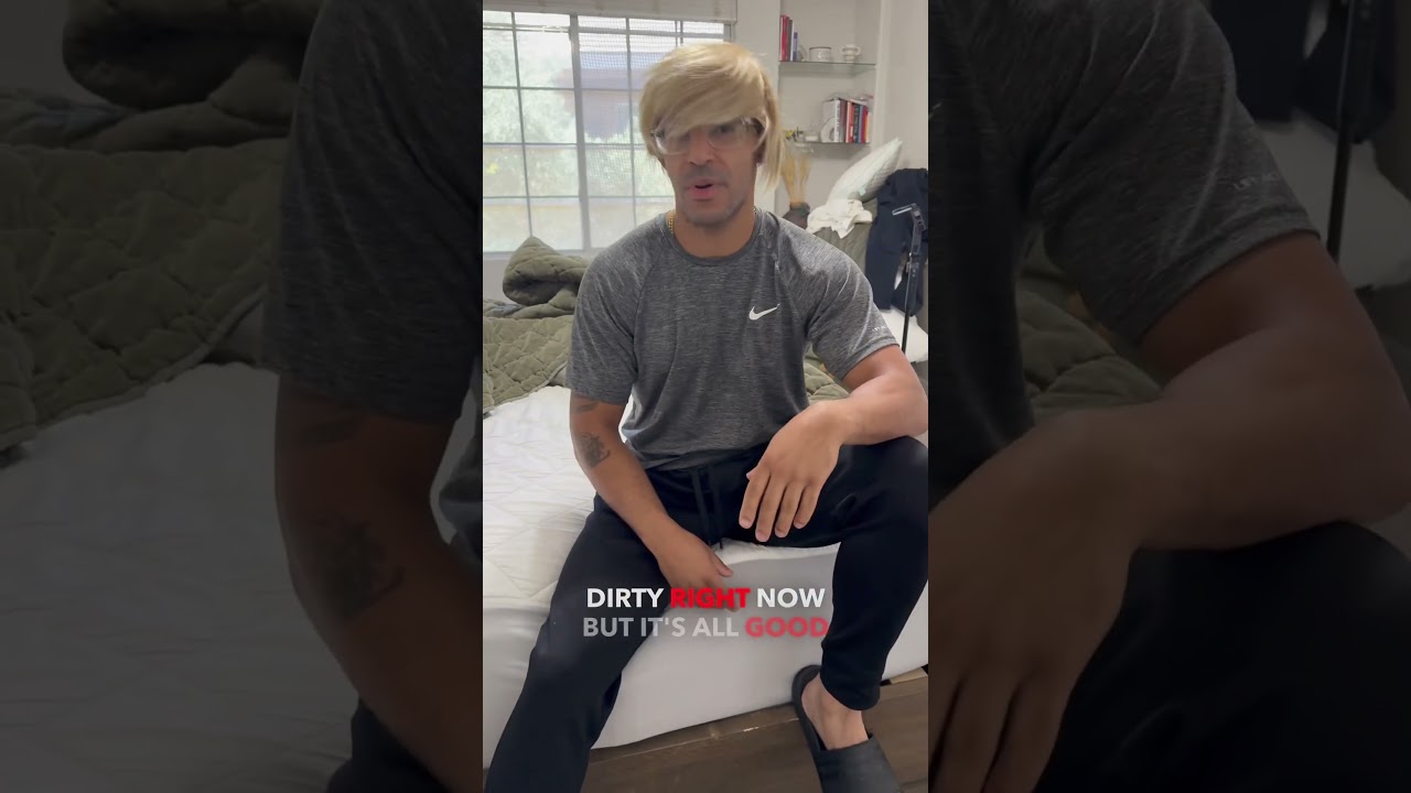 The room might be a mess… but I’m sparkling clean — inside and out! Positive Ryan, baby!