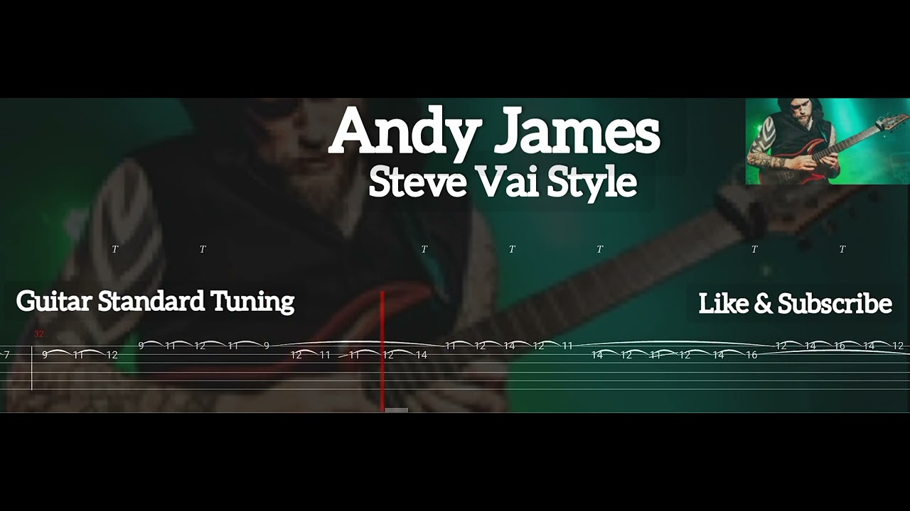 Andy James Steve Vai Style ( Tab Guitar ) YouTube