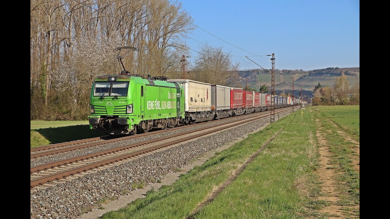 [4K] Bahnverkehr in Retzbach-Zellingen und Karlstadt Teil 1/3