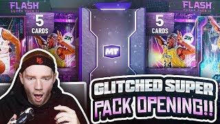 *GLITCHED* Flash SUPER Pack Opening!! Finally... A GALAXY OPAL Pull! (NBA 2K20 MyTeam)