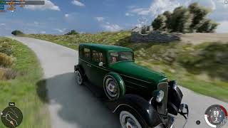 Bruckell Nine Classic Car Drive in BeamNG Drive! Realistic Crash Test & Smooth Highway Driving