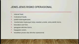 KELOMPOK 12 RESIKO HUKUM DAN RESIKO OPERASIONAL
