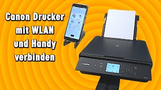 Canon Drucker mit Handy verbinden - WLAN verbinden - Drahtlos direkter Druck ohne Router