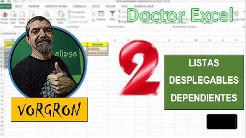 LISTAS DESPLEGABLES DEPENDIENTES en EXCEL [función indirecto]