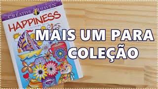 REVIEW Livro para Colorir Happiness -  Creative Haven - Jo Taylor