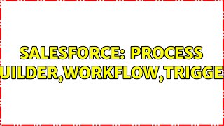 Salesforce: Process Builder,Workflow,Trigger (2 Solutions!!)