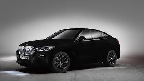 2020  BMW X6 Vantablack looks unreal! The blackest of black