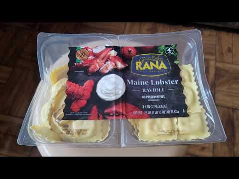 Costco Sale Item Review Rana Maine Lobster Ravioli Ingredients Nutrition Facts Cooking & Taste Test