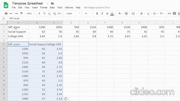 how to transpose flip rows and columns in google sheets