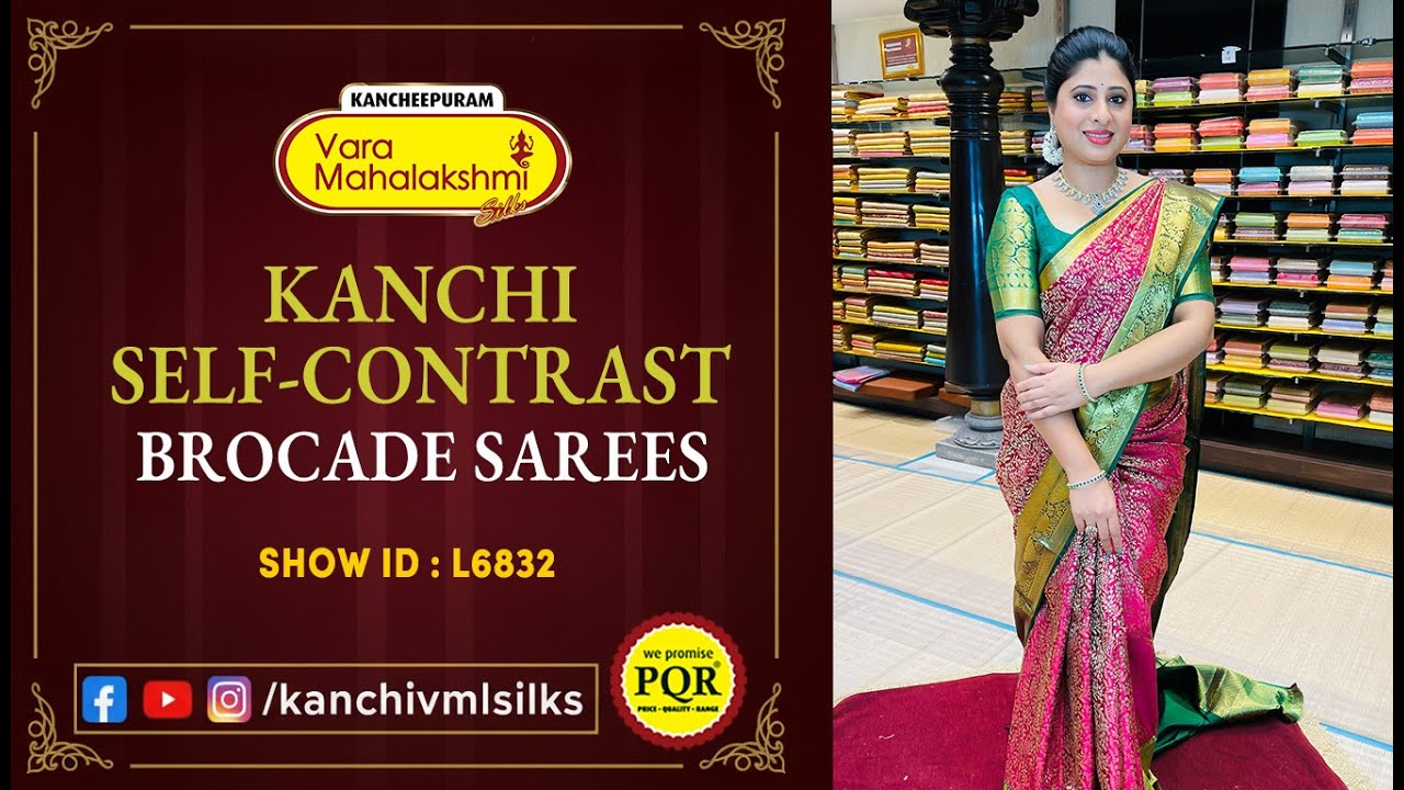 Kanchi Self Contrast Brocade Sarees Collection | Kancheepuram Varamahalakshmi Silks LIVE