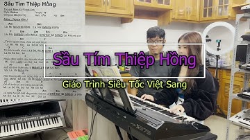 Sầu Tím Thiệp Hồng. Cùng em gái xinh đẹp tập đàn Bolero trên bộ giáo trình siêu tốc Việt Sang