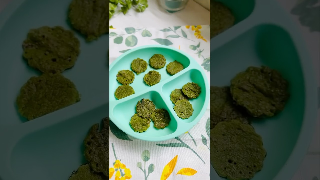 Healthy Iron Packed Spinach Pancakes for Kids and Toddlers 🥞 #shorts