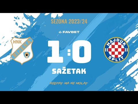 Rijeka - Hajduk 1:0 - sažetak, 11. kolo (2023./2024.)