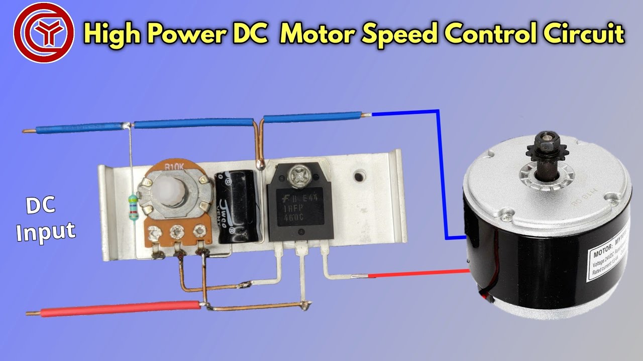 How to make 12 volt DC Motor Speed Controller simple diy 