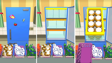 Fill the Fridge - All Levels Gameplay Walkthrough Android, ios (Level 1)