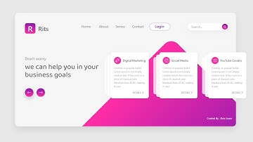 UI / UX Design Tutorial - Website Landing Page Designing In Adobe XD
