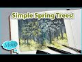 A Simple Approach to Painting Blooming & Budding Trees in Watercolor