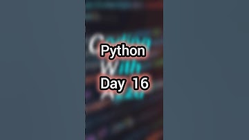 🔥 Python Day 16 Quiz | 100 Days Python Challenge | Test Your Python Skills #codingwithazzu