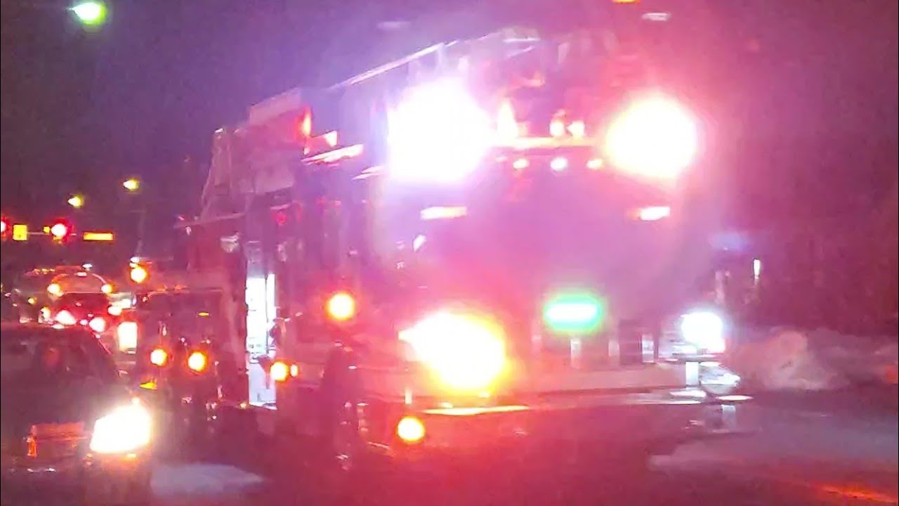 Warminster Fire Department  NEW Ladder 90 Responding