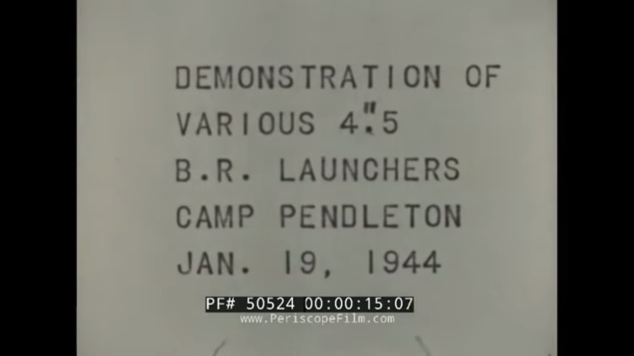 WWII DEMONSTRATION OF JEEP MOUNTED ROCKET LAUNCHERS M-8 ROCKET