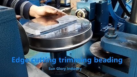 Sun Glory cookware edge cutting trimming beading machine#cutting #beadingmachine #cookware