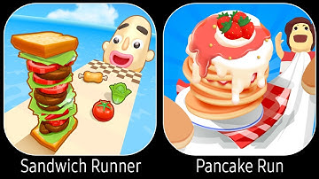 Sandwich Runner VS Pancake Run - All Levels Gameplay Android iOS Ep 10