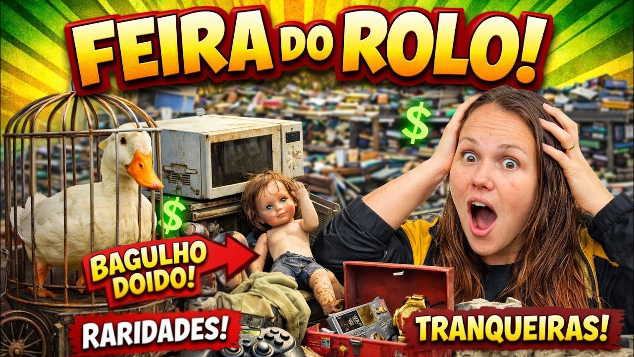 Garimpo estrannho na MAIOR feira do rolo do Paraná, Feira da Pedrinha