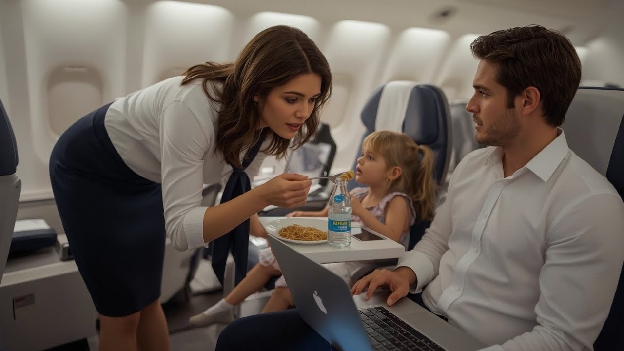Billionaire Dad Saw a Flight Attendant Feeding His Daughter — What Happened Next Changed Everything