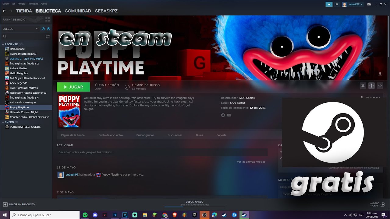 Poppy Playtime' se puede descargar gratis en Steam: el nuevo juego de  terror de moda entre los niños y streamers