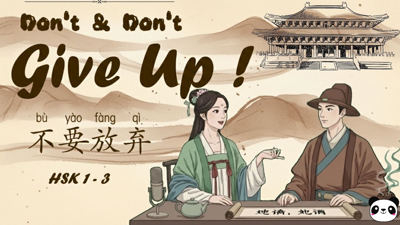 | HSK 1 - 3 | Don’t Give Up on Chinese  | Easy Motivation for Beginners | Chinese Podcast
