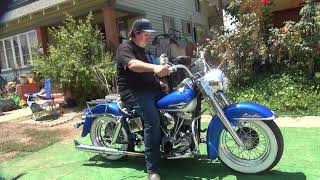 #156 1965 HARLEY PANHEAD 74ci FLH test ride tuning linkert repair NEW Restoration by Tatro Machine
