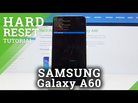 How to Remove Screen Lock in Samsung Galaxy A60 - Hard Reset Method