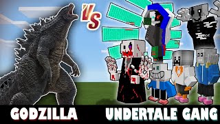 Godzilla KOTM vs. Undertale Gang | Minecraft (HUGE BATTLE!)