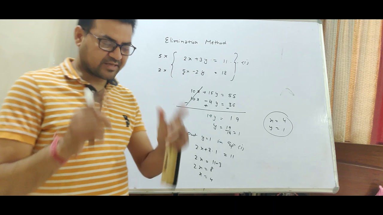 elimination-method-and-cross-multiplication-method-class-10-youtube