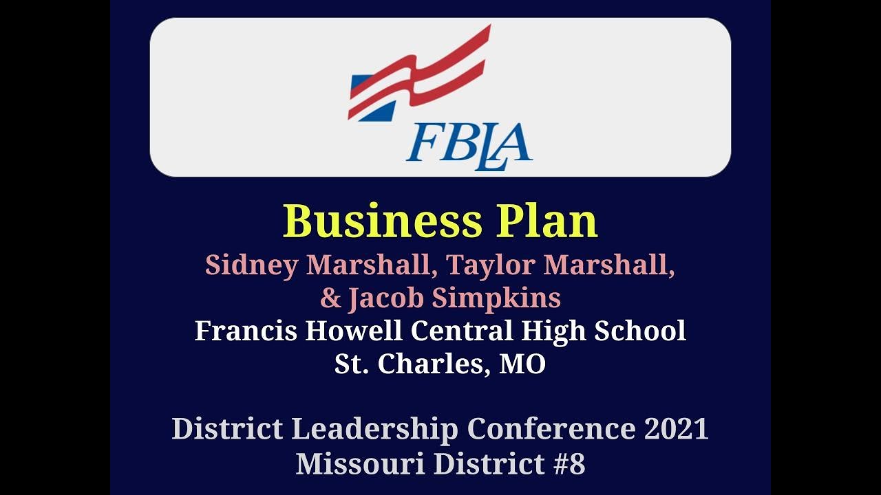 fbla business plan first place