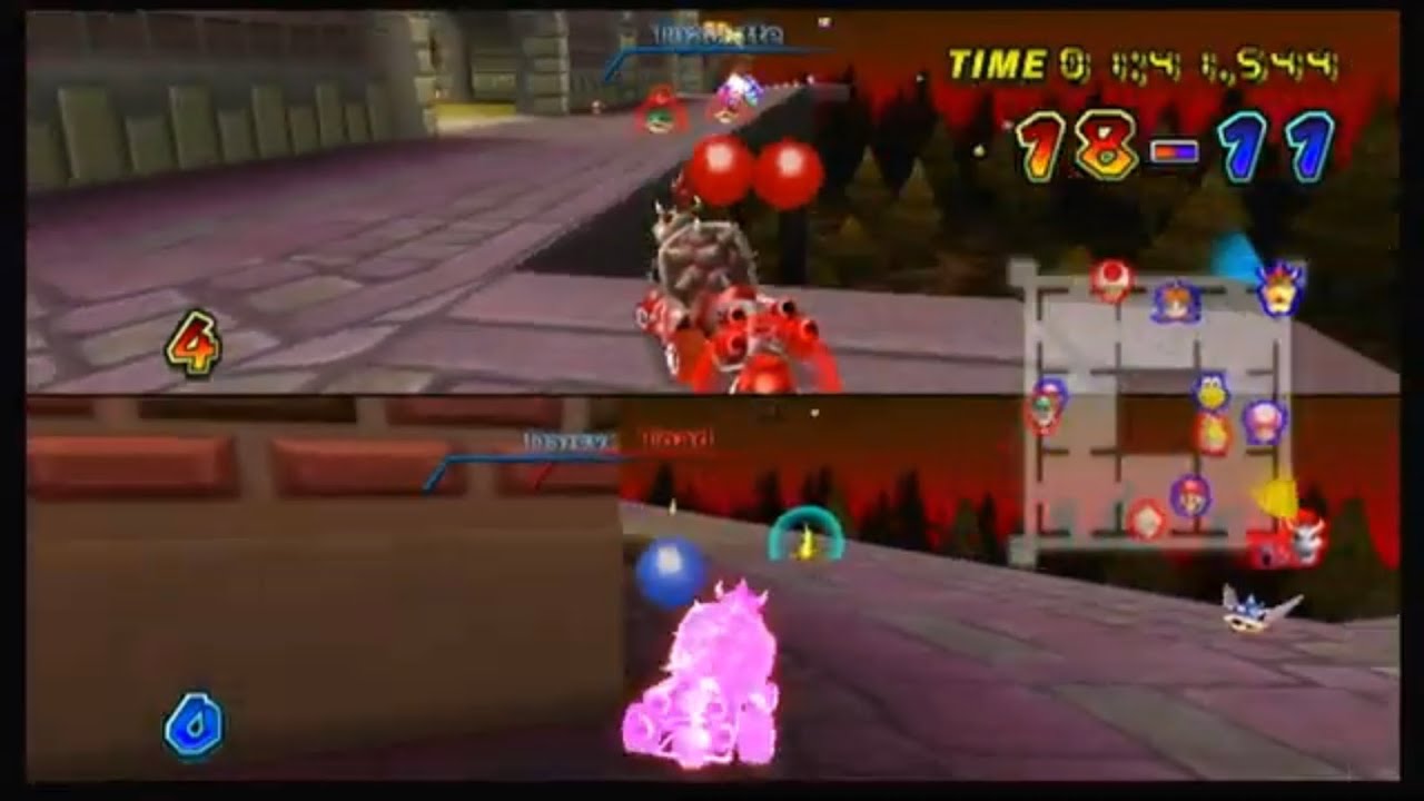 Mario kart wii (CTGP) Battle item rain 2 players! #2