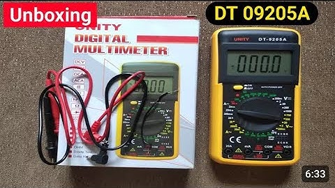 DT9205A Multimeter Unboxing | DT 9205A Multimeter | Unity dt9205a digital multimeter