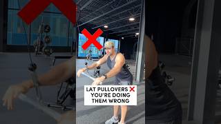 STOP DOING LAT PULLOVERS LIKE THIS! ❌ #backday #backworkout #gymexercises
