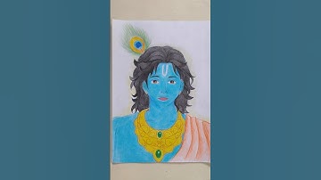 💕Krishna Drawing 💕 part 2 #krishnaart #drawing #krishnadrawing