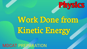 work done from kinetic energy numerical Solved example | work & energy | physics | MDCAT Preparation