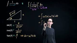 Trig Sub: Integration with Trigonometric Substitution 1, Single Variable Calculus