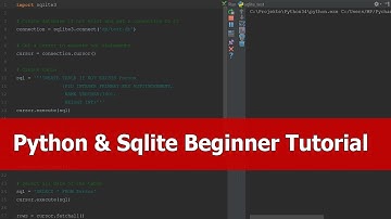 Python Sqlite3 Tutorial Beginners