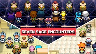 Pokémon Black and White All SEVEN SAGE Encounters