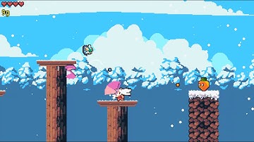 Hair physic in pixel art (GameMaker Studio 2)