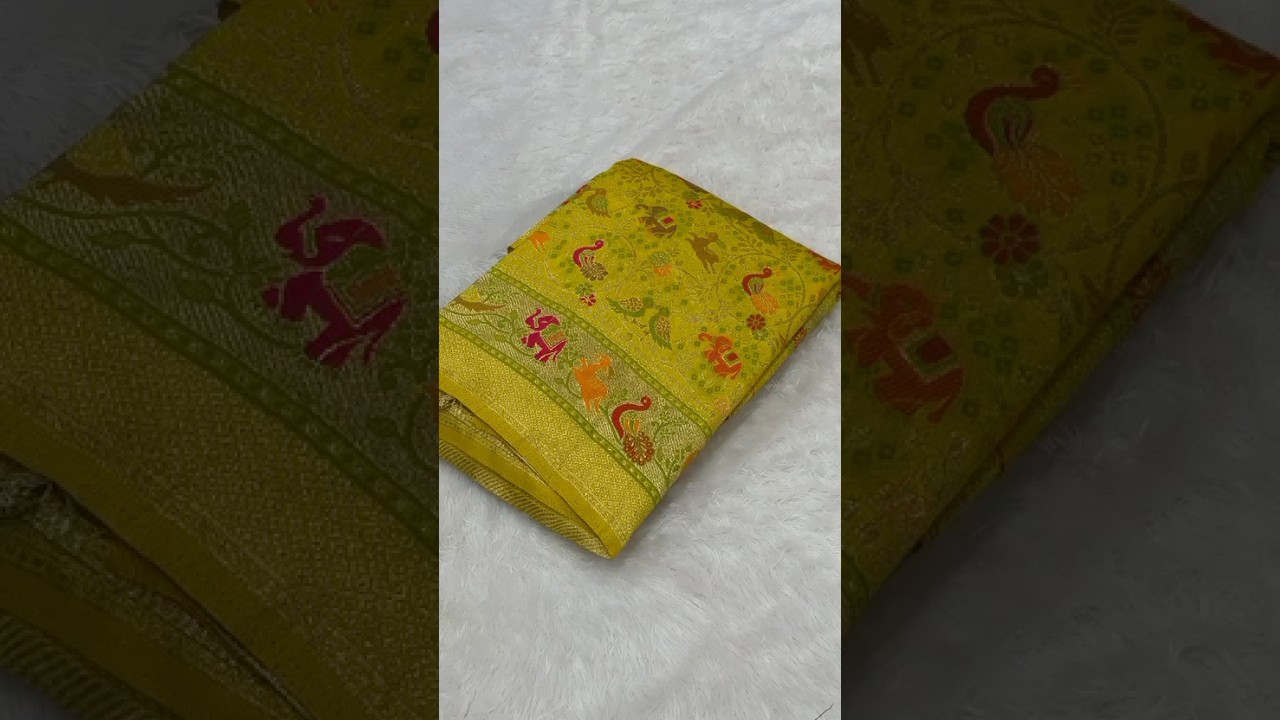 Pure Rajwadi Pashmina Paithani Style Silk Saree