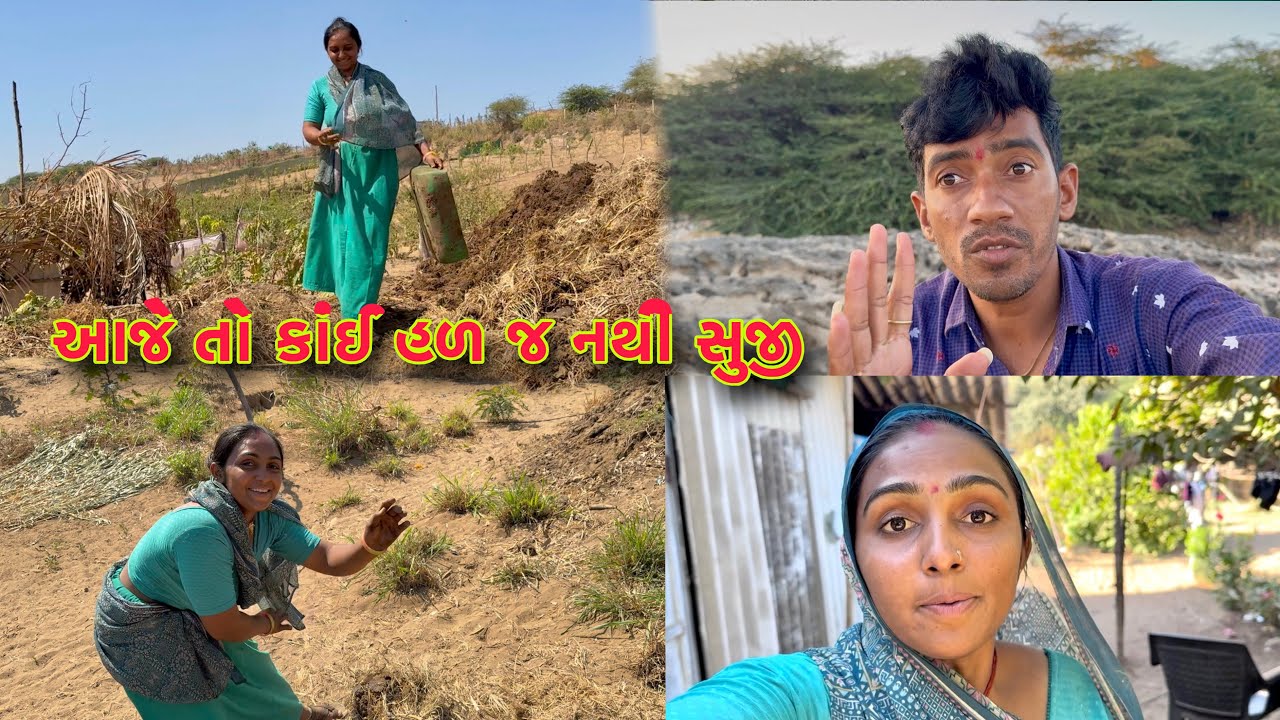 આજે તો કાજલે વીડીયો જ બંધ નો કર્યો 🎥 maru to kai chaltu nathi 🥲 dhanji ni moj
