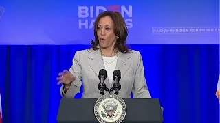 Kamala Harris says another Trump term would mean ‘more suffering, less freedom’ for women